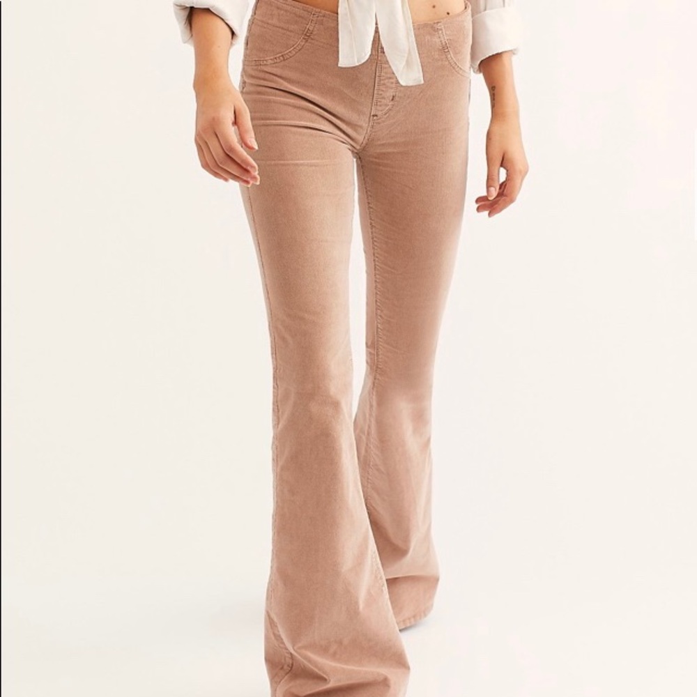 Free People- Bell Bottoms- Dusty Pink Corduroy